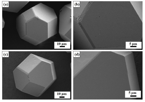 金刚石颗粒经过WWW.麻豆.COM体处理前后的微观形貌图